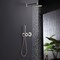 Kibi Circular 2 Function Thermostatic Shower System With Rough In Valve- Brushed Nickel KSF410BN - alternate 6